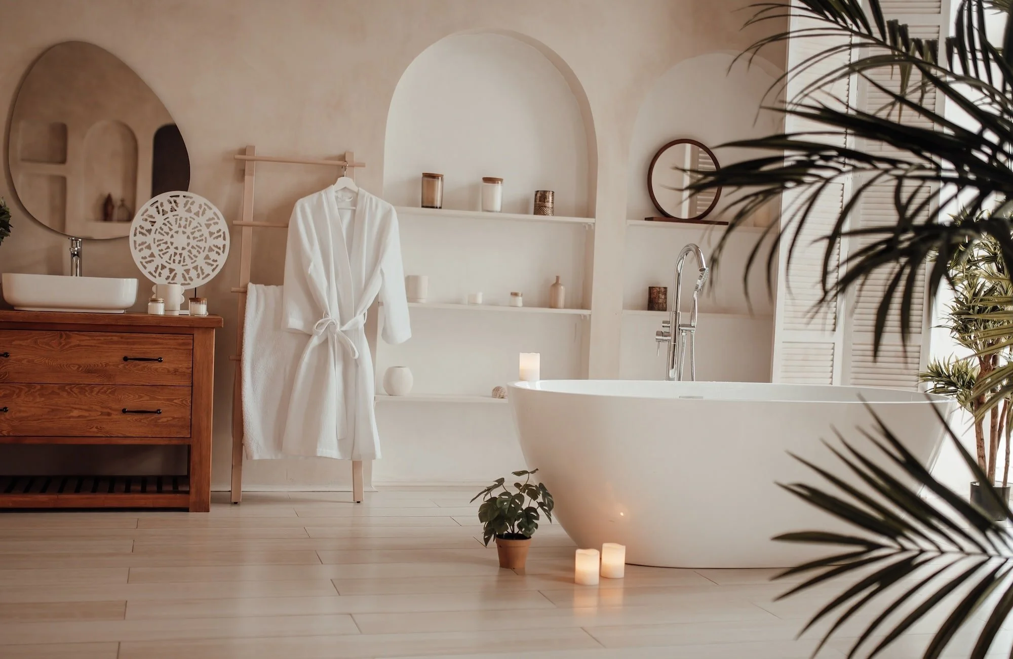 Spa Bathroom Setup